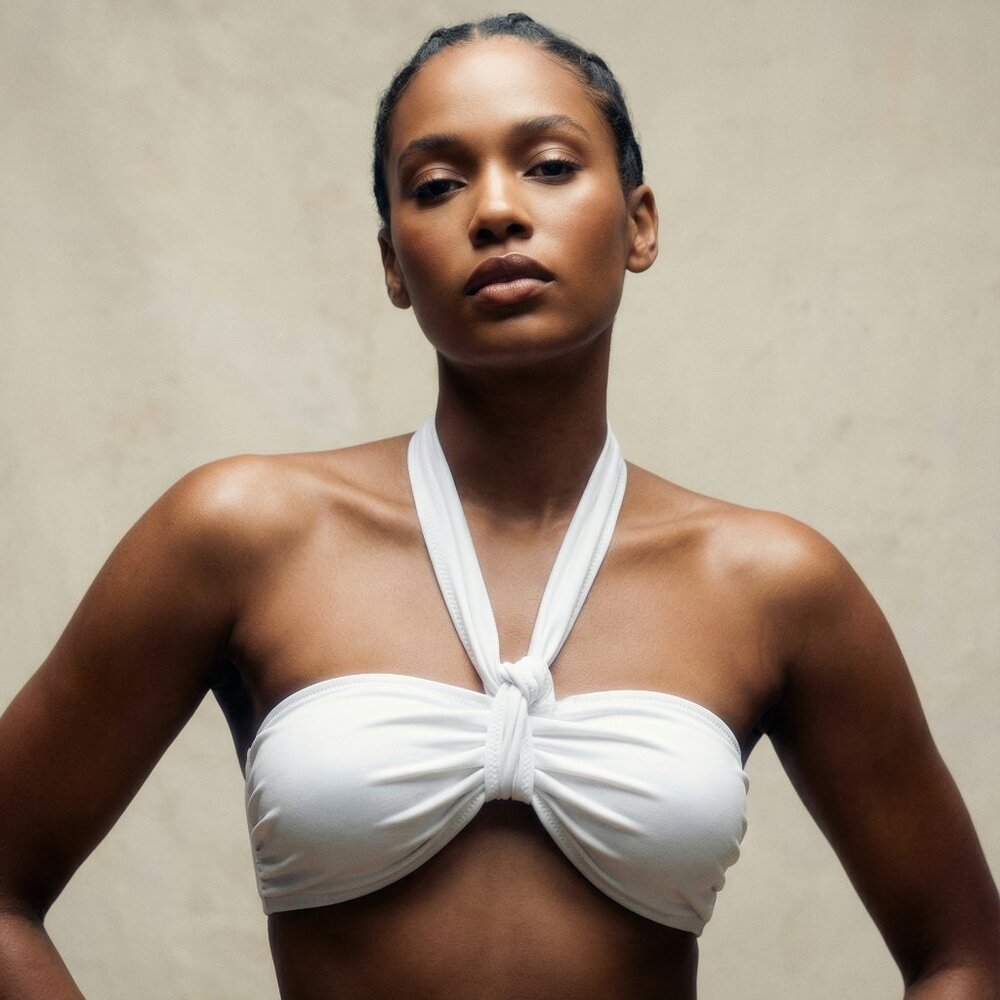 10 Crosby Derek Lam White Bikini Top